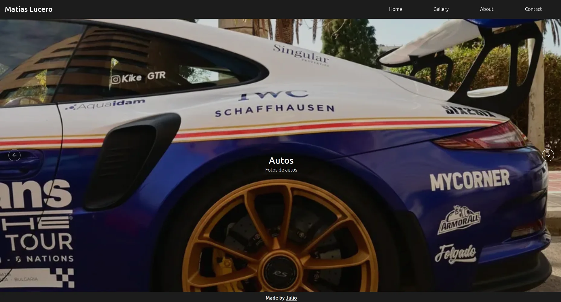 Screenshot of Photo Gallery showing the main interface and features